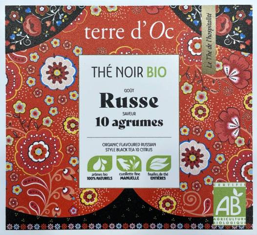 Thé à emporter - Thé Noir goût Russe aux 10 agrumes