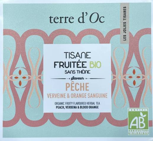 Thé à emporter - Tisane Pêche, Verveine et Orange Sanguine