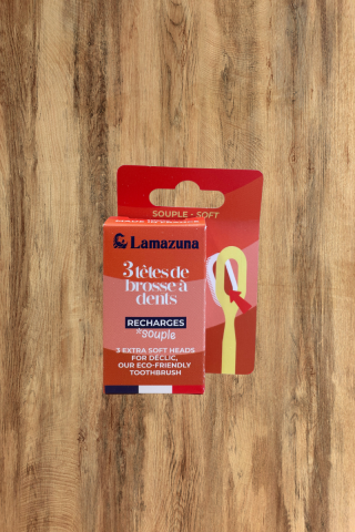Recharge 3 têtes de brosse à dents - Souple - Lamazuna