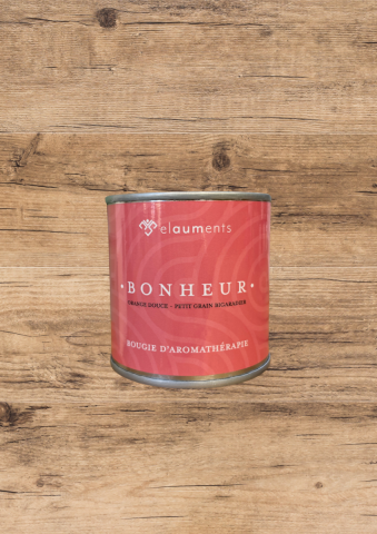 Bougie d'aromathrapie - Bonheur - Elauments