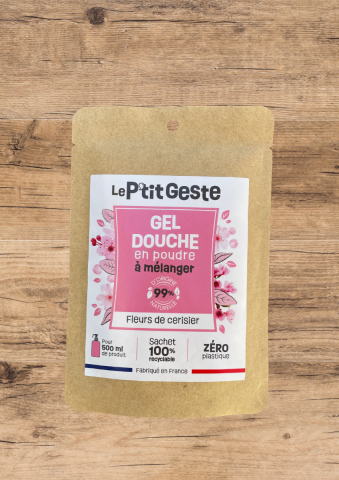 Gel douche en poudre - Fleurs de Cerisier - Le P'tit Geste