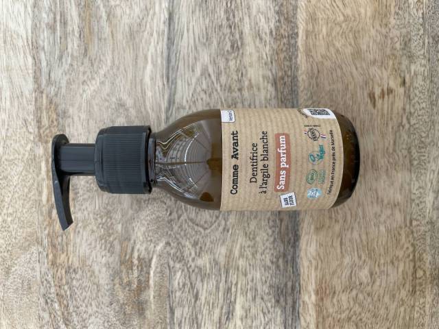 Dentifrice pompe sans parfum - Comme Avant 