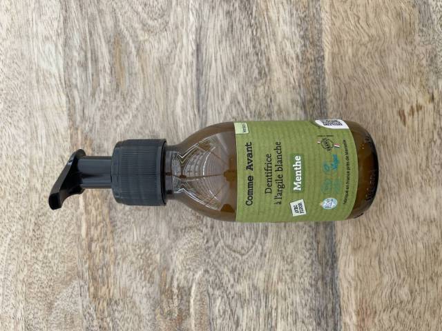 Dentifrice pompe Menthe - Comme Avant