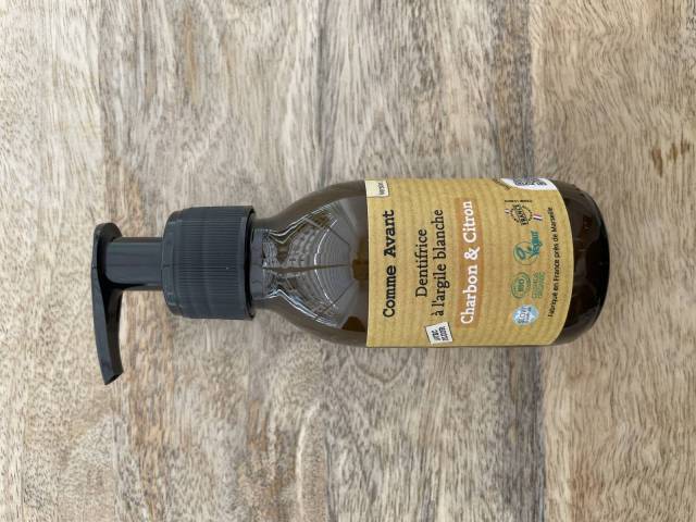 Dentifrice pompe Charbon, Citron - Comme Avant 